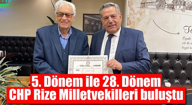 CHP'nin yeni Rize vekilinden 46 yıl önceki vekile ziyaret