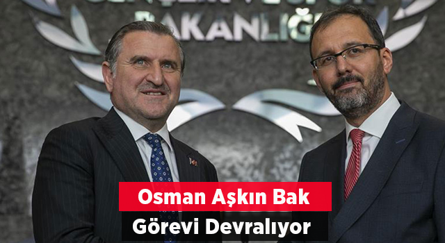 Gençlik ve Spor Bakanı Bak, Görevi Yarın Devralacak