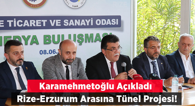 Karamehmetoğlu, Rize Erzurum Arasını 1,5 Saate Düşürecek Tünel Projesini Açıkladı