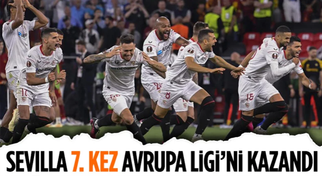 Roma'yı penaltı atışlarıyla yenen Sevilla, 7. kez UEFA Avrupa Ligi şampiyonu oldu