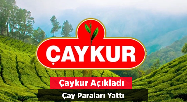 Çaykur, Haziran ayı çay paralarını üreticilerin hesaplarına aktardı