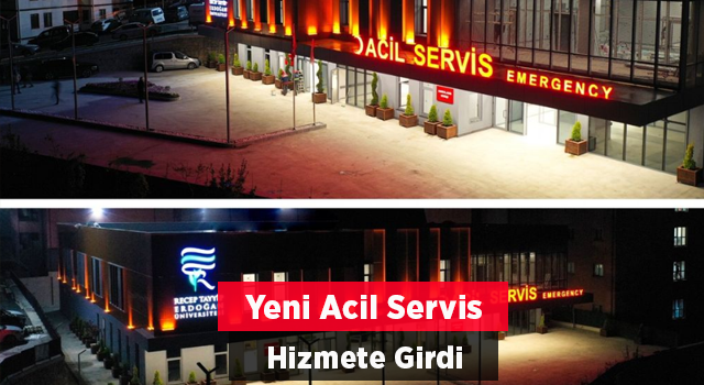 Rize'de Yeni Acil Servis Hizmete Girdi