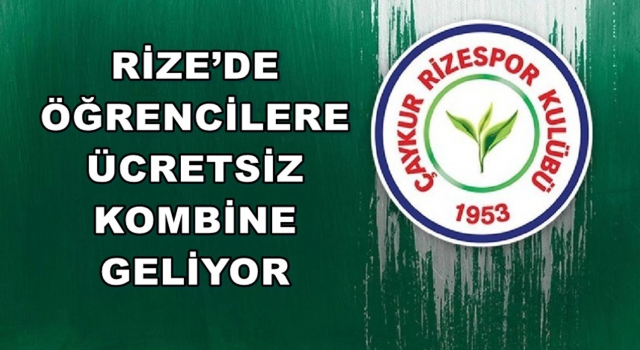 Rize’de öğrencilere ücretsiz kombine geliyor