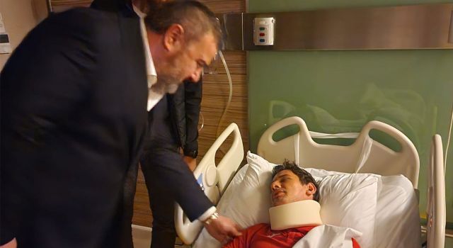 Çaykur Rizespor Başkanı İbrahim Turgut'tan hakem Meler'e ziyaret