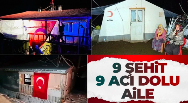 Operasyon bölgesinde şehit düşen 9 askerlerimizin kimliği belli oldu