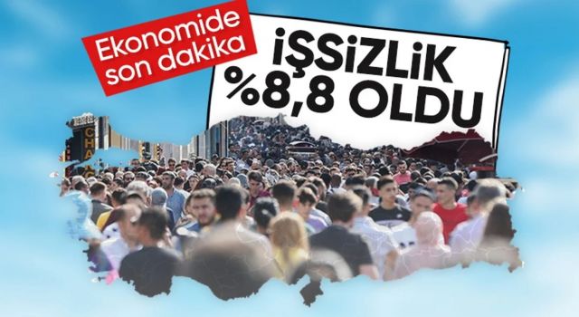 Aralık 2023 işsizlik oranı yüzde 8,8 oldu