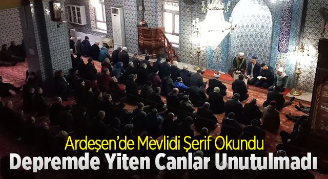 Depremde Yiten Canlar Unutulmadı