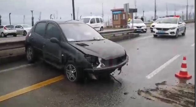 Trabzon’da aynı yolda 5 dakika arayla 2 kaza! Trafik tıkanma noktasına geldi