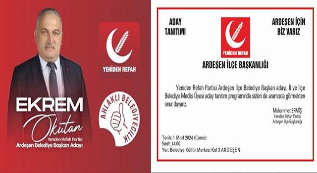 Yeniden Refah Partisi Aday Tanıtımı