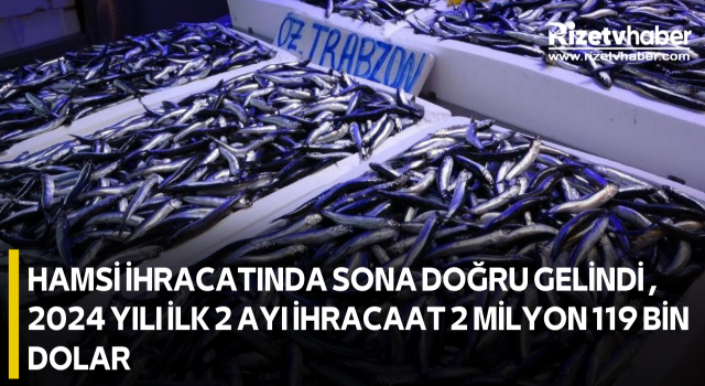 Hamsi İhracatında Sona Doğru gelindi , 2024 yılı ilk 2 ayı ihracaat 2 milyon 119 bin dolar