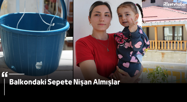 Balkondaki Sepete Nişan Almışlar