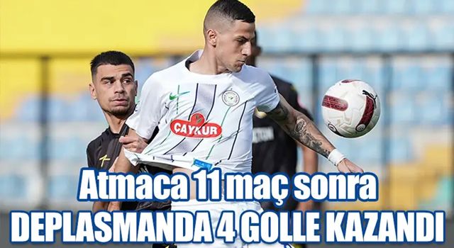 Çaykur Rizespor 11 maç sonra deplasmanda kazandı