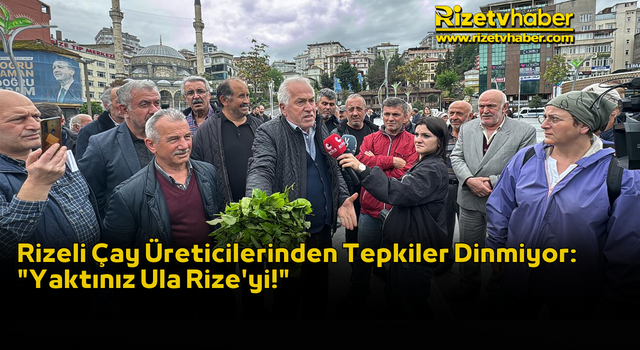 Rizeli Çay Üreticilerinden Tepkiler Dinmiyor: "Yaktınız Ula Rize'yi!"