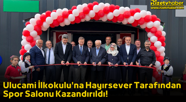 Ulucami İlkokulu'na Hayırsever Tarafından Spor Salonu Kazandırıldı!