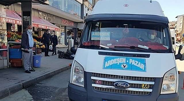 Ardeşen'de minibüs ücretlerine 1 Mayıs'tan itibaren zam uygulandı