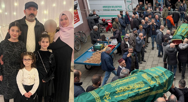 Fransa’daki yangında hayatını kaybeden 3 kardeş son yolculuğuna uğurlandı