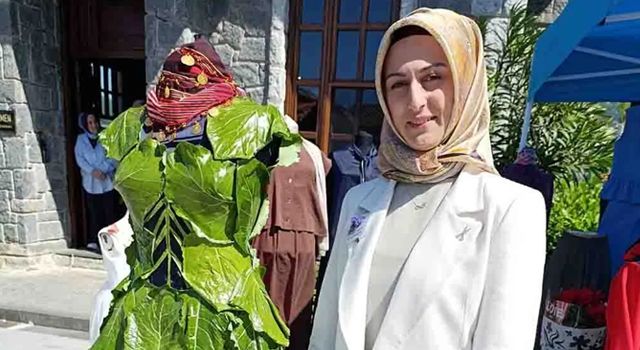 Rize’de Kara Lahana Yapraklarından Moda Harikası