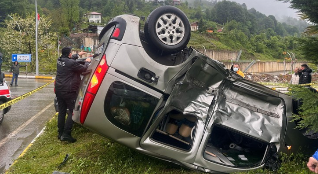 Rize'de Trafik Kazası 1 Ölü