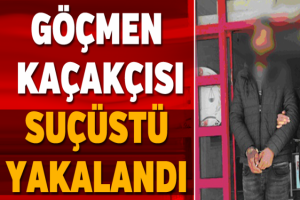 Göçmen kaçakçısı suçüstü yakalandı