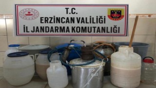 Erzincan’da 205 litre kaçak alkol ele geçirildi