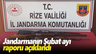 Jandarmanın Şubat ayı raporu açıklandı