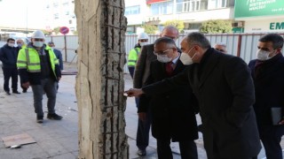 Vali Çeber ile Belediye Başkanı Metin, Kentsel Dönüşüm Alanında İncelemede Bulundu