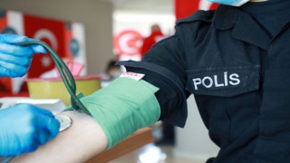 Rize'de Polis Adayları Kan Bağışı Kampanyasına Katıldı