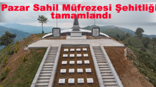 Rize’de Pazar Şehitlik Anıtı İnşaatı Tamamlandı