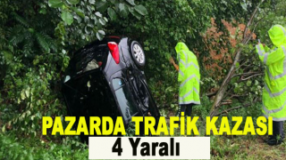 Rize'de Trafik Kazası 4 Yaralı