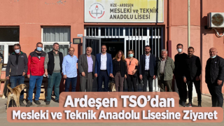 Ardeşen Tso’dan Ardeşen Mesleki Ve Teknik Anadolu Lisesi’ne Ziyaret