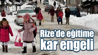 Rize'de eğitime bir gün ara verilecek