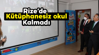 Rize’de Kütüphanesiz Okul Kalmadı