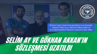 Selim Ay Ve Gökhan Akkan'ın Sözleşmesi Uzatıldı
