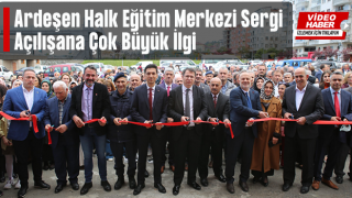 Ardeşen Halk Eğitim Merkezi Sergisini Açtı