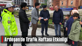 Ardeşen’de Trafik Haftası Etkinliği Ülkemiz genelinde eş zamanlı bilgilendirme yapıldı