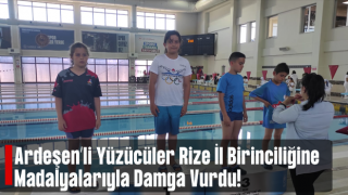 Ardeşen’li Yüzücüler Rize İl Birinciliğine madalyaları ile Damga Vurdu.