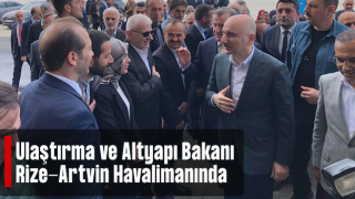 Bakan havalimanında açıklamalarda bulundu