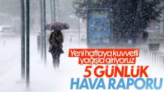 Meteoroloji'den yeni haftanın ilk günü için sağanak uyarısı