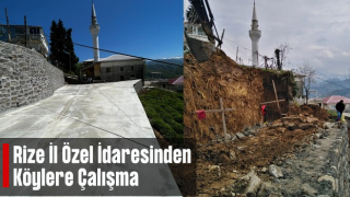 Rize İl Özel İdaresi’nden Köylere Sosyal Alan Çalışması