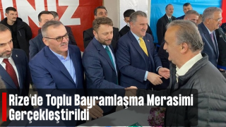 Rize'de Bayramlaşma Programı Gerçekleştirildi