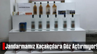 Rize'de Jandarmadan Kaçak Sigara ve Alkol Operasyonu