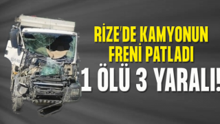 Rize’de Trafik Kazası 1 Ölü, 1’i Ağır 3 Yaralı