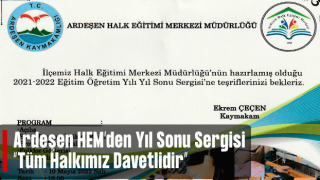 Yıl Sonu Sergisine Davetlisiniz. Ardeşen HEM’den Açılışa Davet