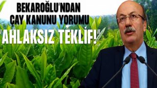 Bekaroğlu'ndan Çay Kanunu Teklifi Değerlendirmesi: “Ahlaksız teklif; ÇAYKUR devre dışı bırakılıyor!”