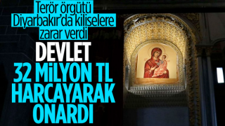 Diyarbakır'da PKK'nın zarar verdiği kiliseler onarıldı