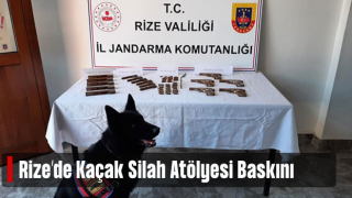 Rize'de Jandarmadan Kaçak Silah Atölyesine Baskın