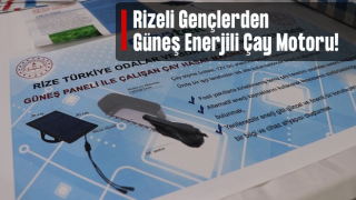 Rize'de öğrenciler güneş enerjisi ile çalışan çay kesme makinesi tasarladı