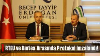 RTEÜ ile Biotex Arasında Beyaz Çaydan Elde Edilen Yanık Kreminin Ticarileştirilmesi Protokolü İmzalandı