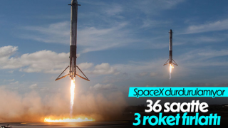 SpaceX, 36 saat içerisinde 3 roket fırlattı ve geri indirdi