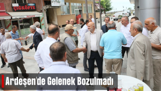 Ardeşen’de Gelenek Bozulmadı Ardeşen’de Halk Bayramlaşması Düzenlendi